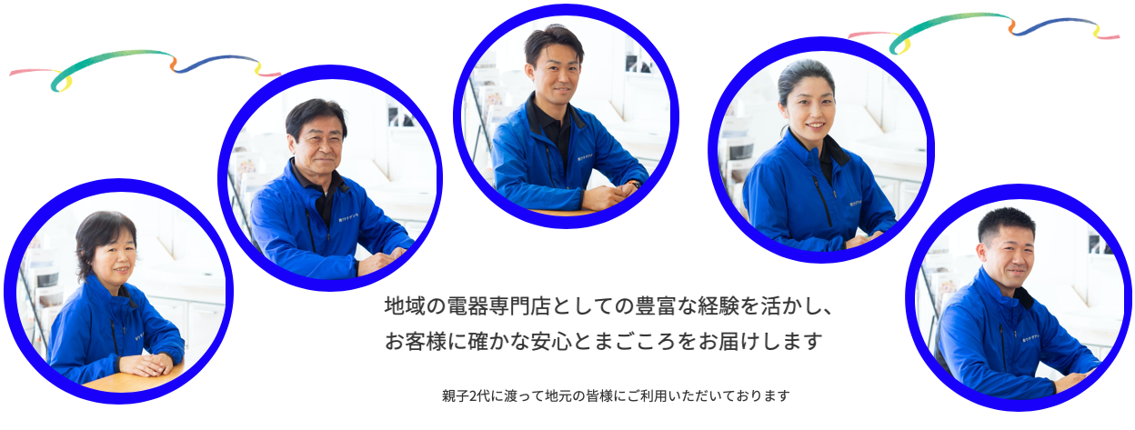 茨城県ひたちなか市ウチダデンキは町の電気屋としての豊富な経験を活かし、お客様の生活のお困りごとに対応いたします